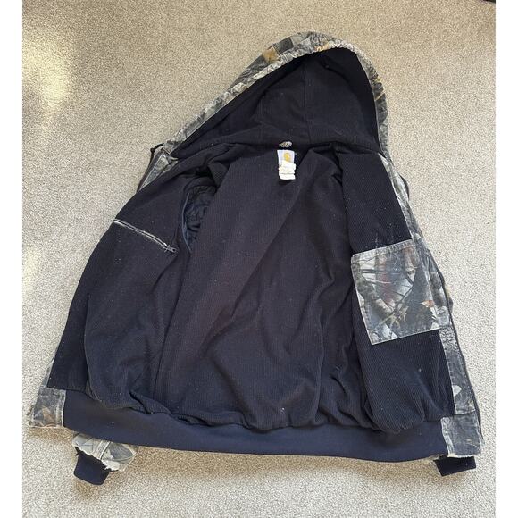 Carhartt Thrashed Distressed Realtree Camo Jacket Real Tree Men's Size Medium - Picture 2 of 15